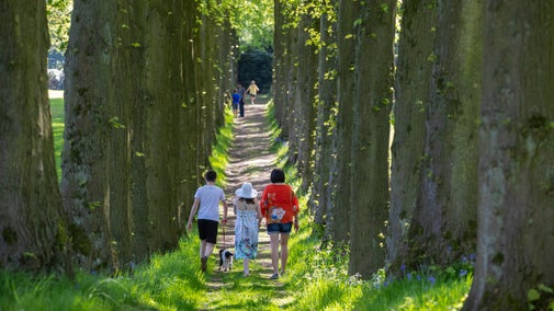 Visitors on Lady Lucy's Walk at Wentworth Castle Gardens